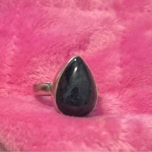 Sodalite Navy Blue Teardrop Ring